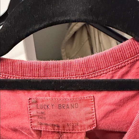 Lucky Brand Men's Long Sleeve Henley in Deep Red - Picture 2 of 3